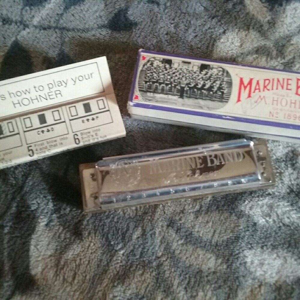Genuine vintage Marine harmonica