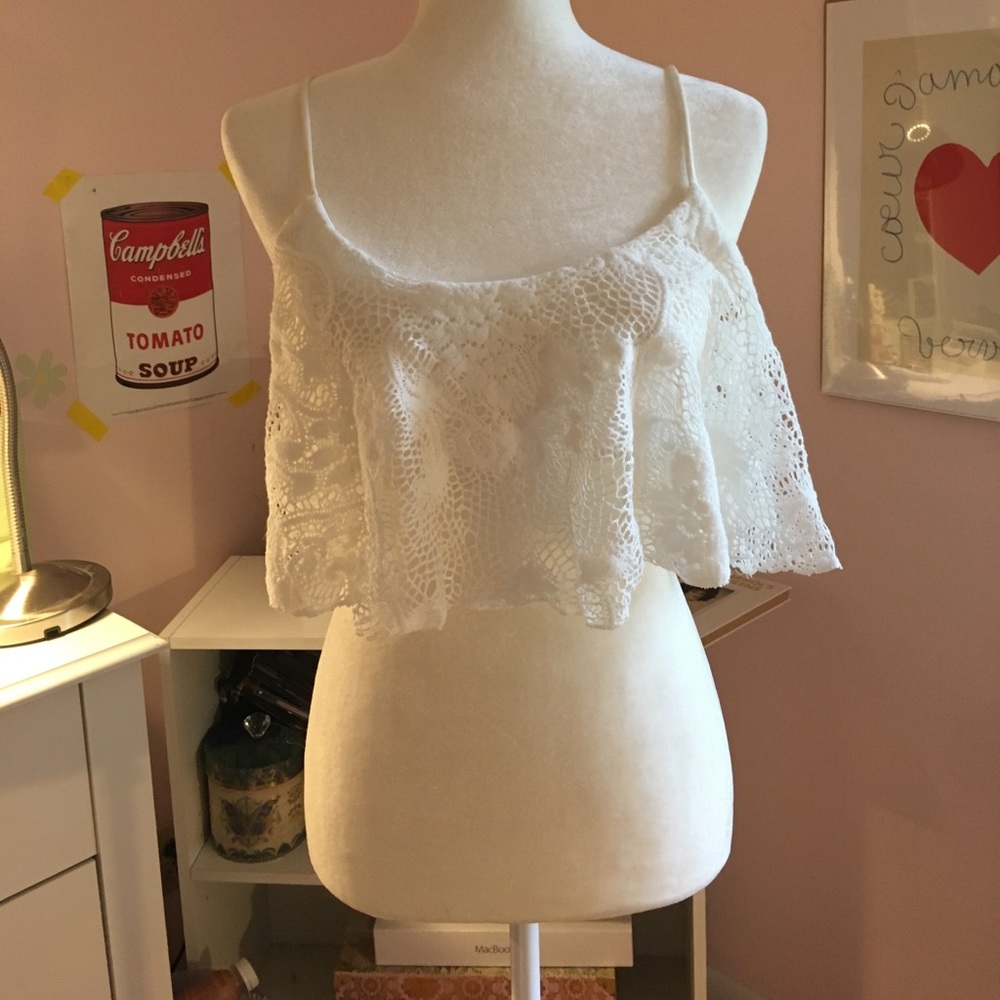 Lace crop top