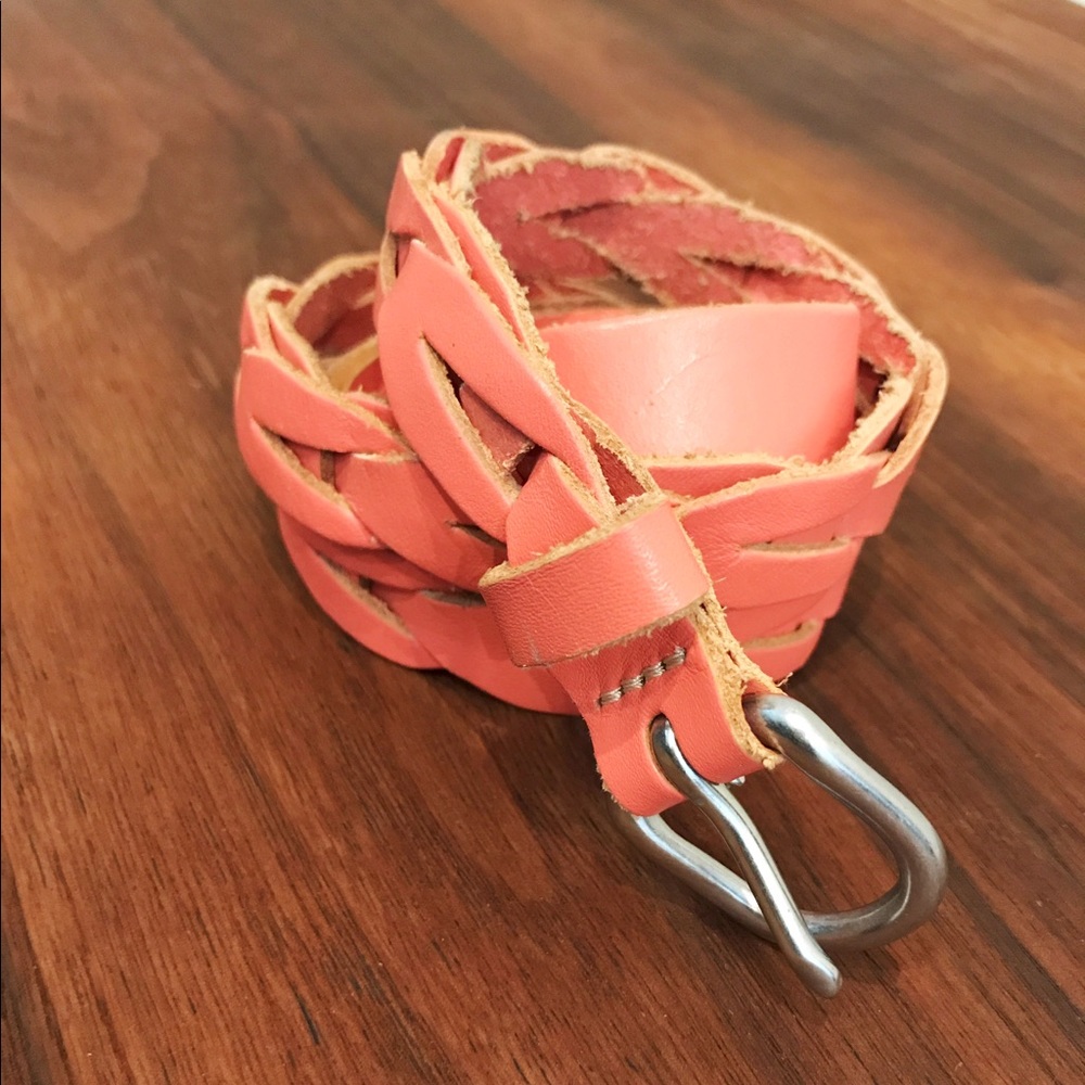 Salmon colored belt