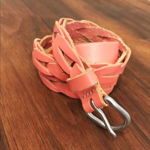 Salmon colored belt