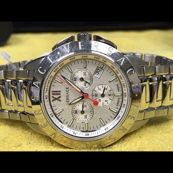 Versace chronograph men's stainless steel watch