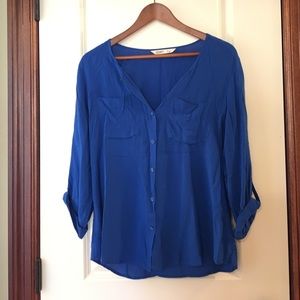 Size M Blue Old Navy Camp Shirt- Last chance!
