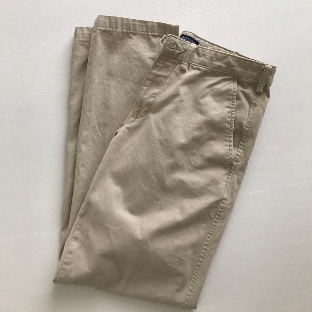 Men's Lands End khakis.