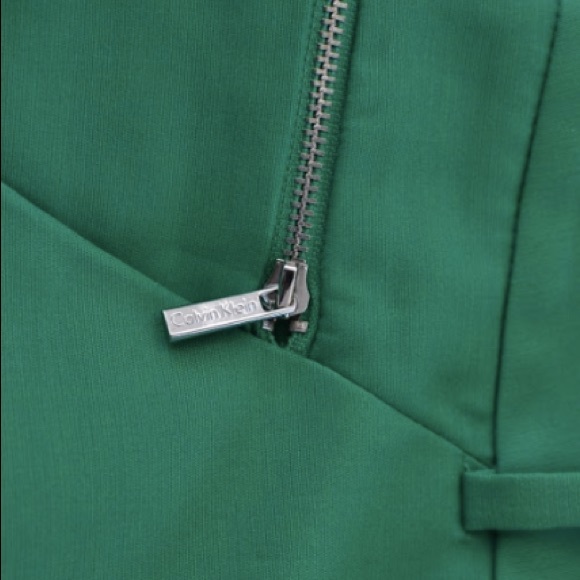 Calvin Klein Women’s Pant With Zip, Emerald NEW - Picture 4 of 8