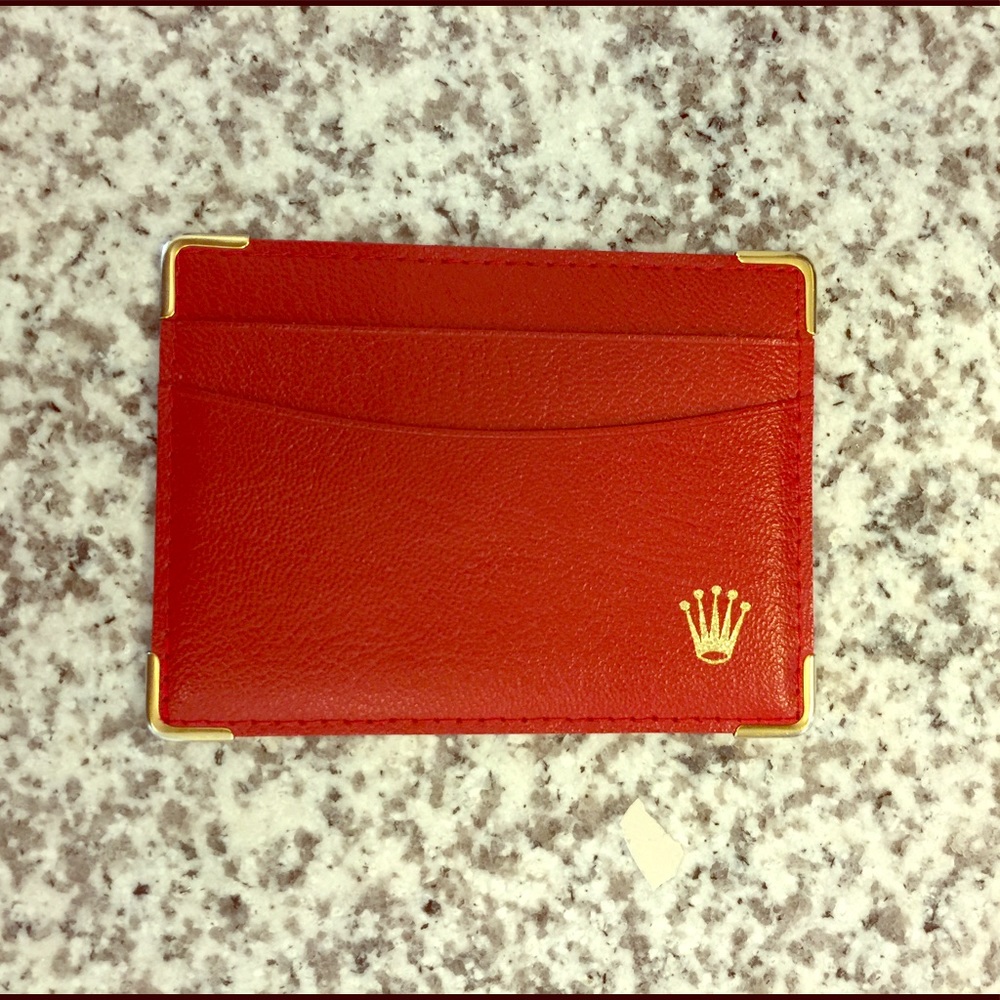 Vintage Red Rolex wallet