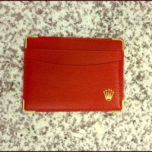 Vintage Red Rolex wallet