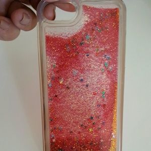 Silicone iphone 7 case glittery
