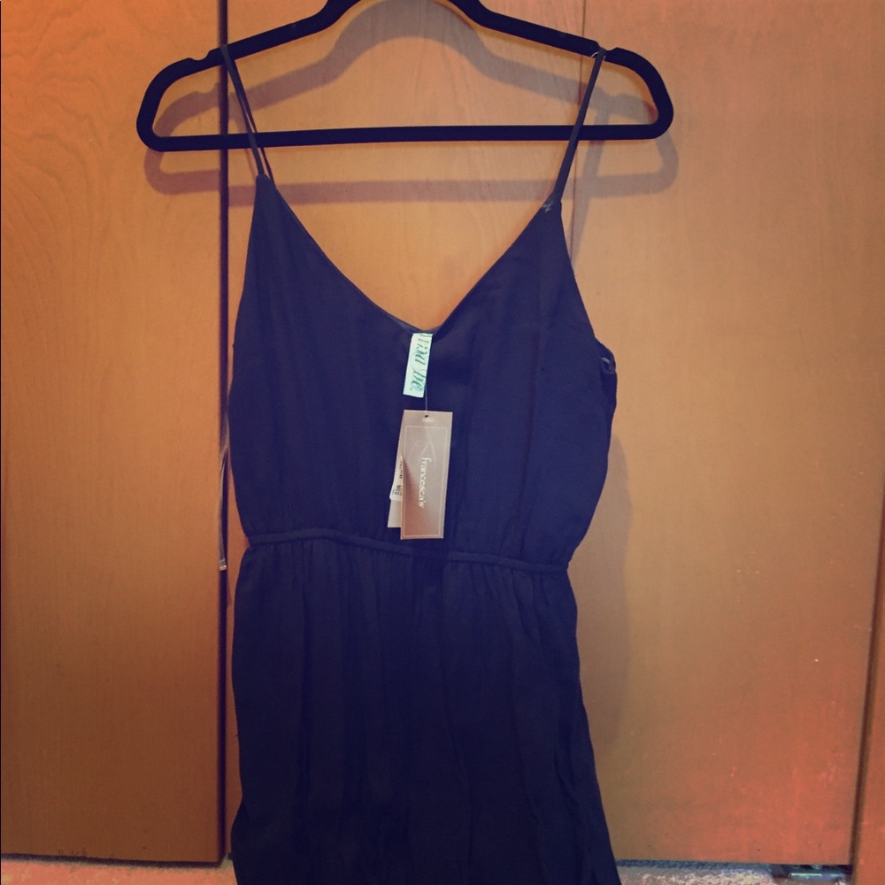 NWT! Francesca's Navy Blue Maxi Dress