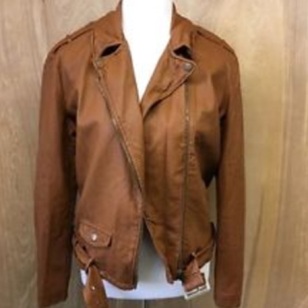 Urban Outfitters Silence+Noise Tan leather jacket