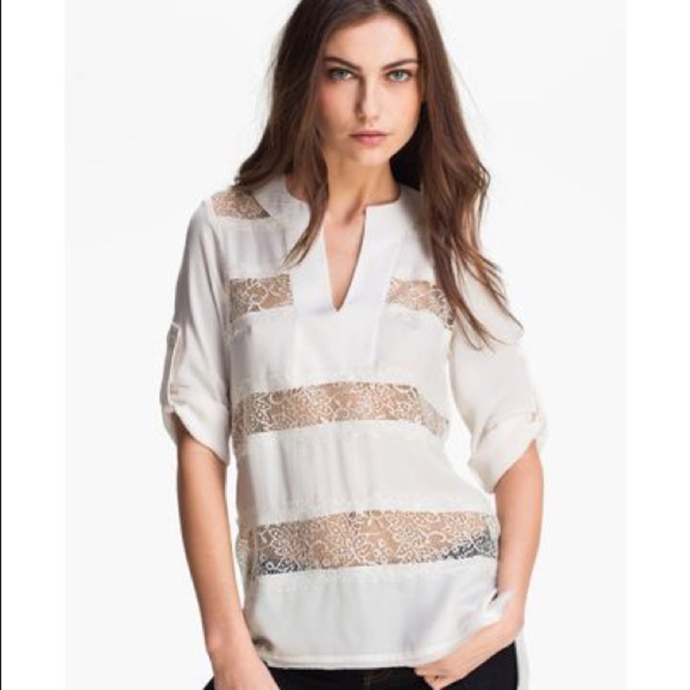 BCBGMAXAZRIA Erid Lace Tunic
