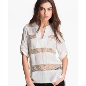 BCBGMAXAZRIA Erid Lace Tunic