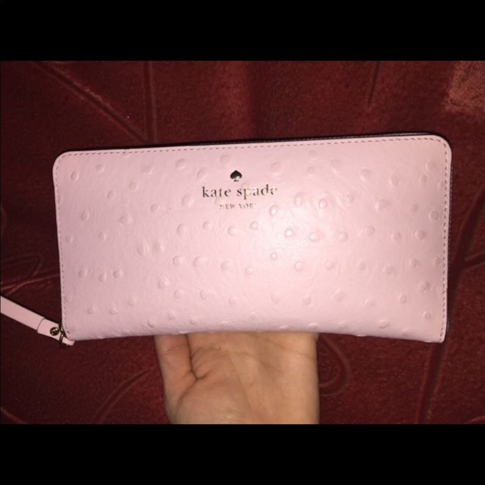 Kate spade ostrich wallet