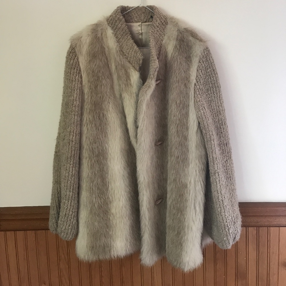 Fur and Knit Jacket