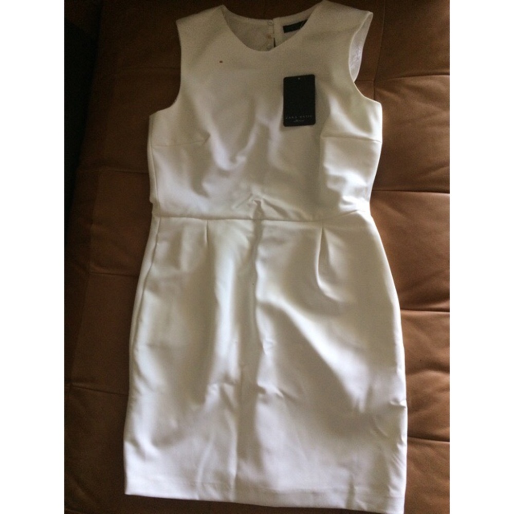 Zara White backless dress