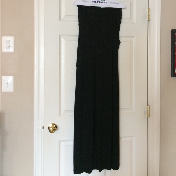WHBM Strapless Black Dressy Jumpsuit - Picture 4 of 4