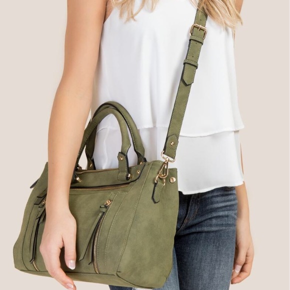 *1 LEFT* Free People Tora Vegan Satchel - Picture 3 of 8