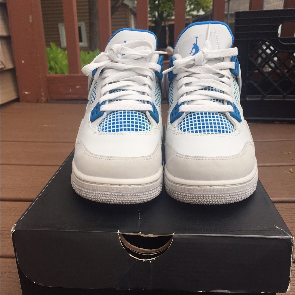 Air Jordan 4 Retro GS Military Blue's