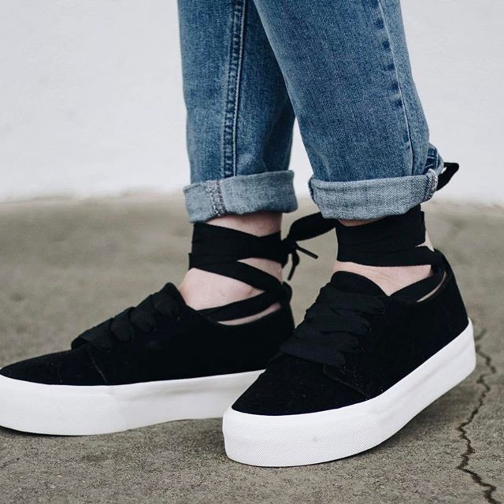 Faux-suede Platform Sneakers