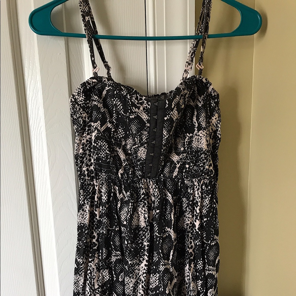 Snakeskin Mini Dress