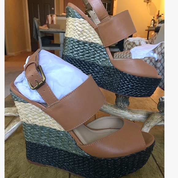 Nine West Unstopable Platform Wedge Sandal Shoes Size 9.5 NEW Nine West Unstopable Platform Wedge Sandal Shoes Size 9.5 NEW
