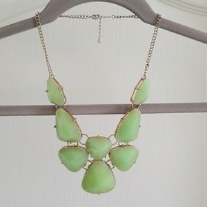 Jade green necklace
