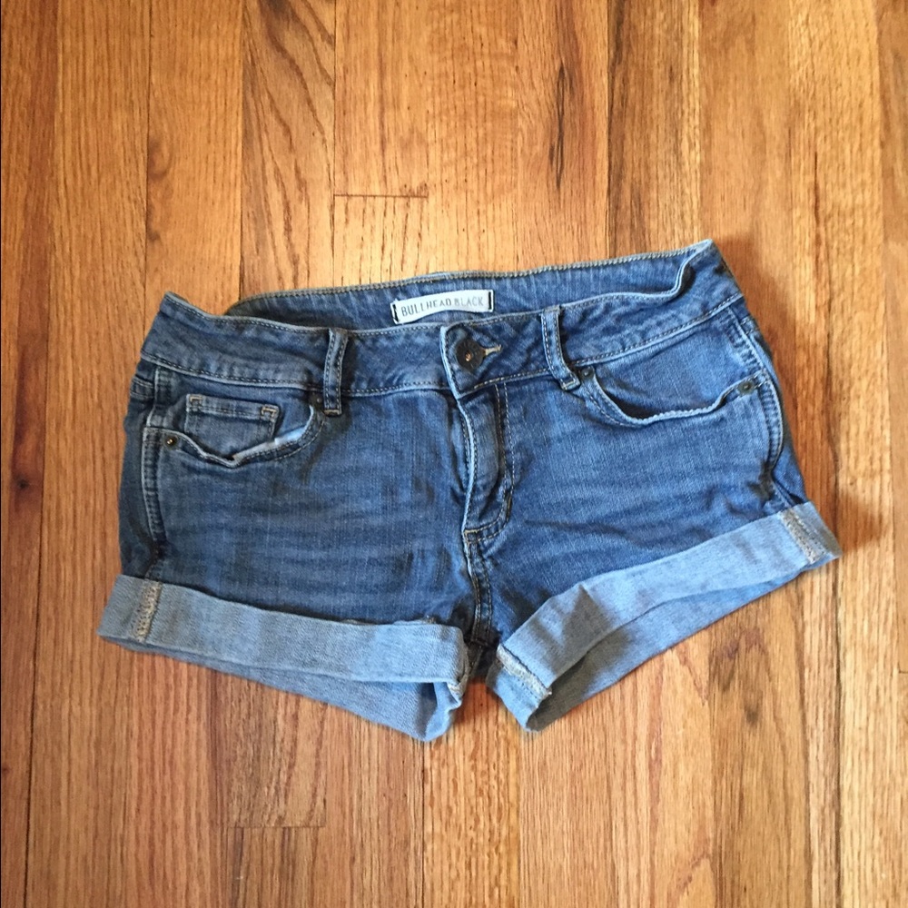 Bullhead Black Pac Sun Jean Shorts