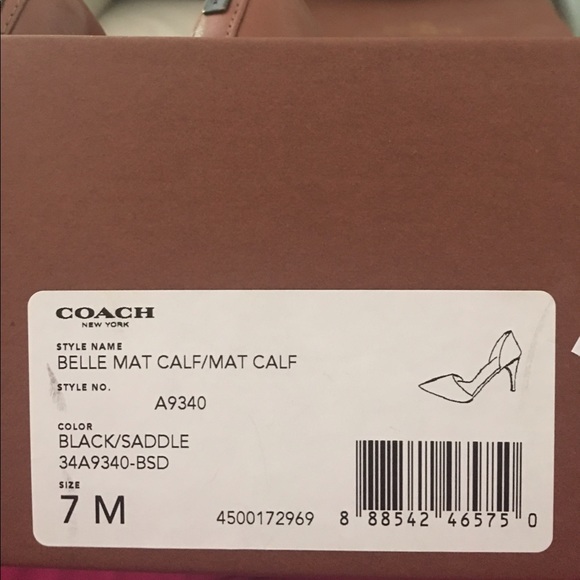 🌺 LN Coach leather heels 👠 worn once - Picture 5 of 7