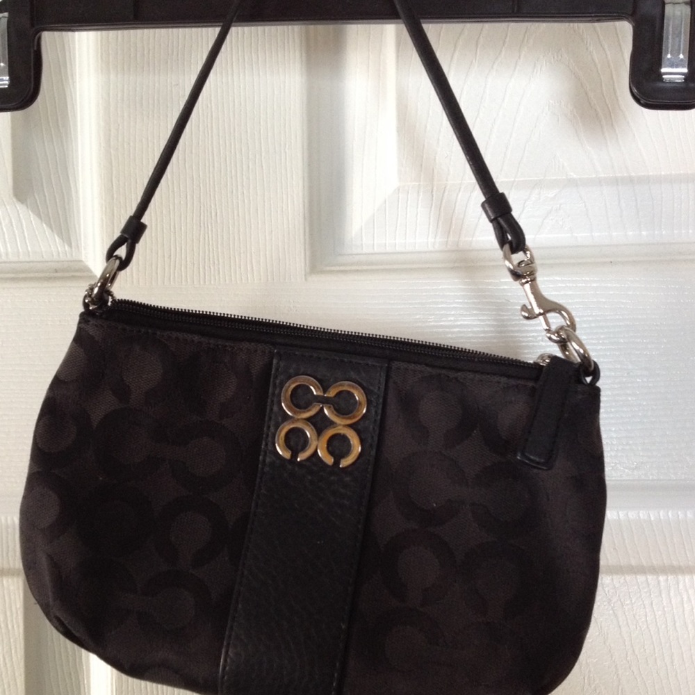 Authentic Coach Black Mini Shoulder Bag