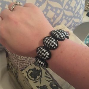 Houndstooth Stretch Bracelet