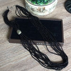 Black Seed Bead Silpada Necklace