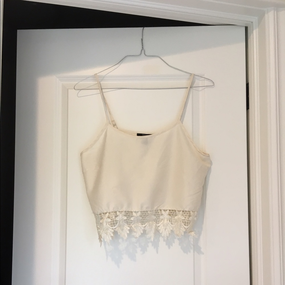 Forever 21 White Crop Top