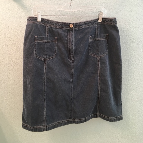 J Jill denim mini skirt - Picture 1 of 4