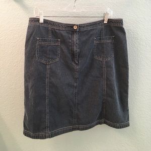 J Jill denim mini skirt
