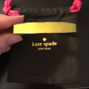 Kate Spade New York yellow enamel bangle