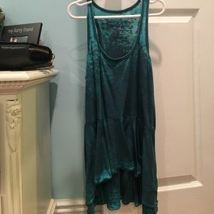 Blue free people tank worn very little