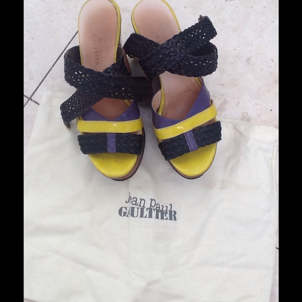 👡💕Jean Paul Gaultier platform wedge sandals
