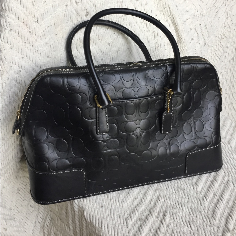 COACH signature leather purse