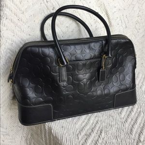 COACH signature leather purse