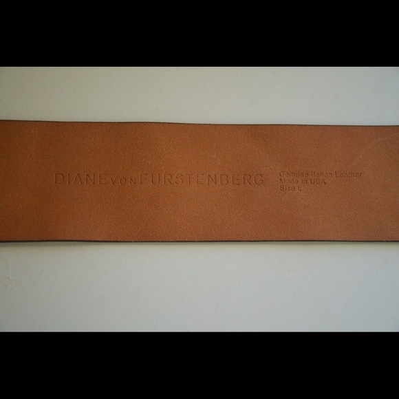 Diane Von Furstenberg Wide Belt Italian Leather