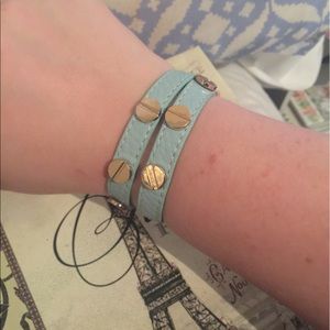 YIK FUNG Blue and gold wrap bracelet