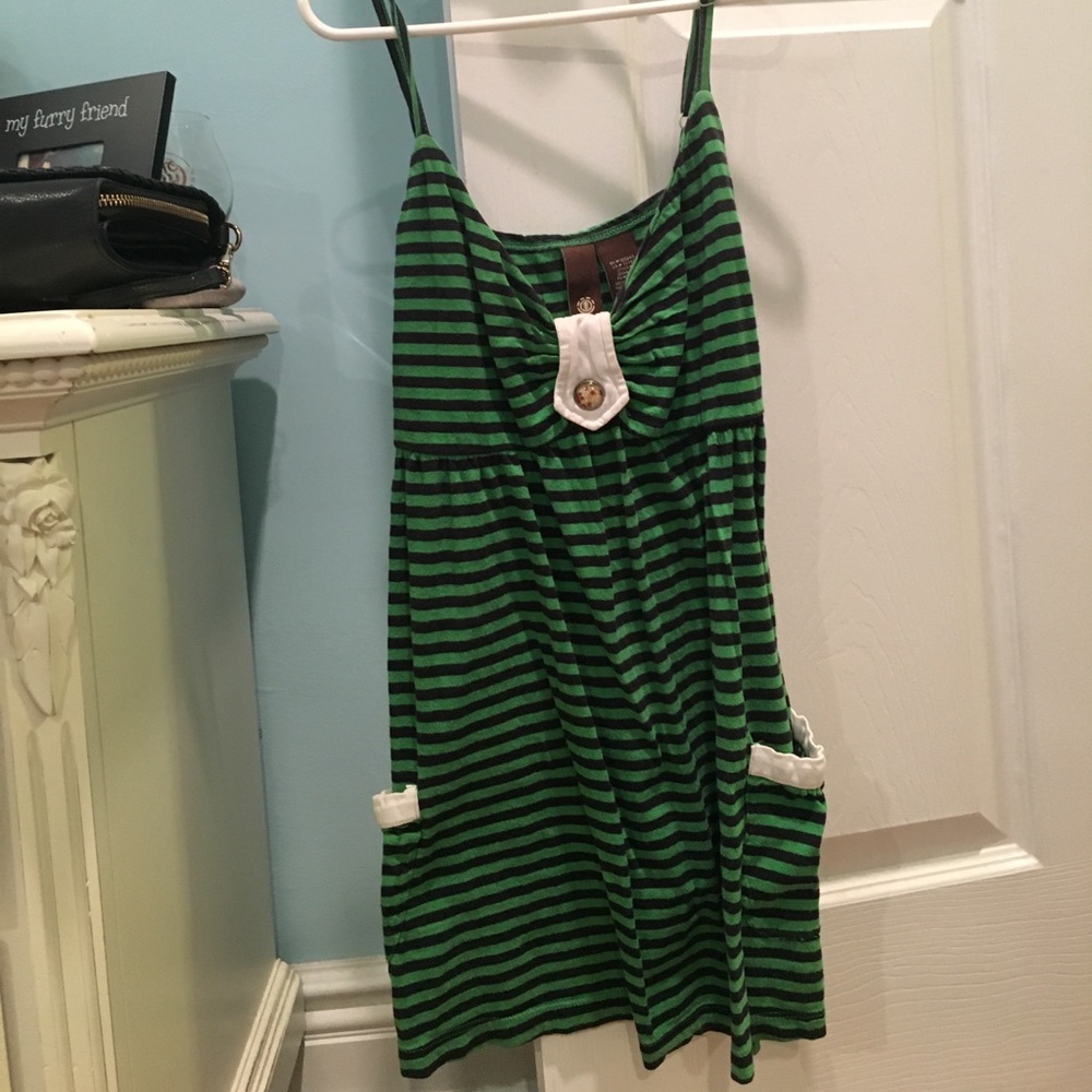 Green striped tank