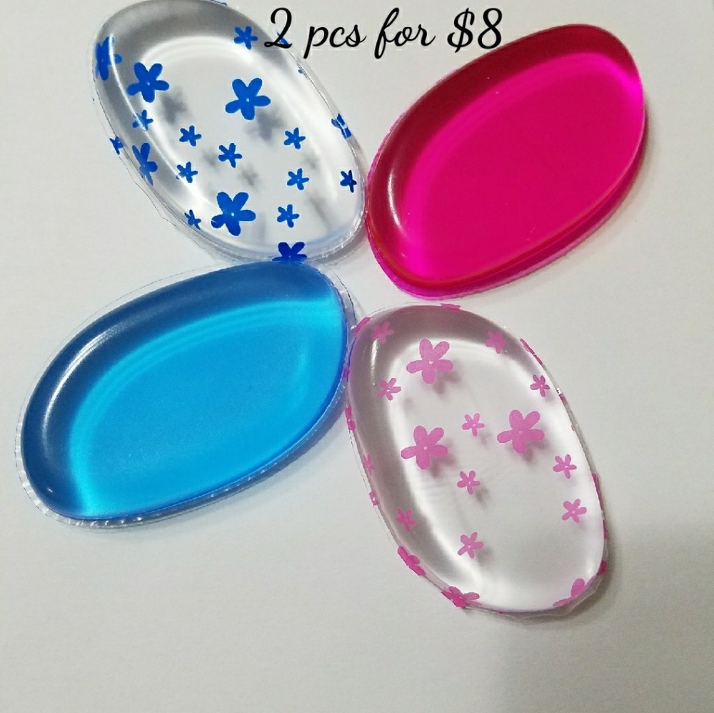 2pcs silicone makeup sponge