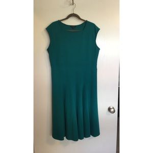 Teal Fit and Flare Dress
