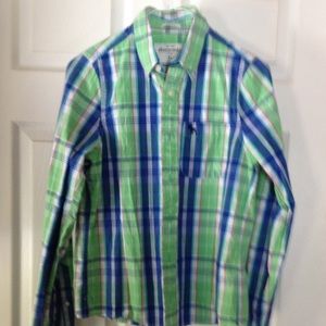 Boy's XL Plaid Button Shirt
