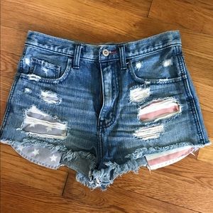 Hollister hughwaisted shorts