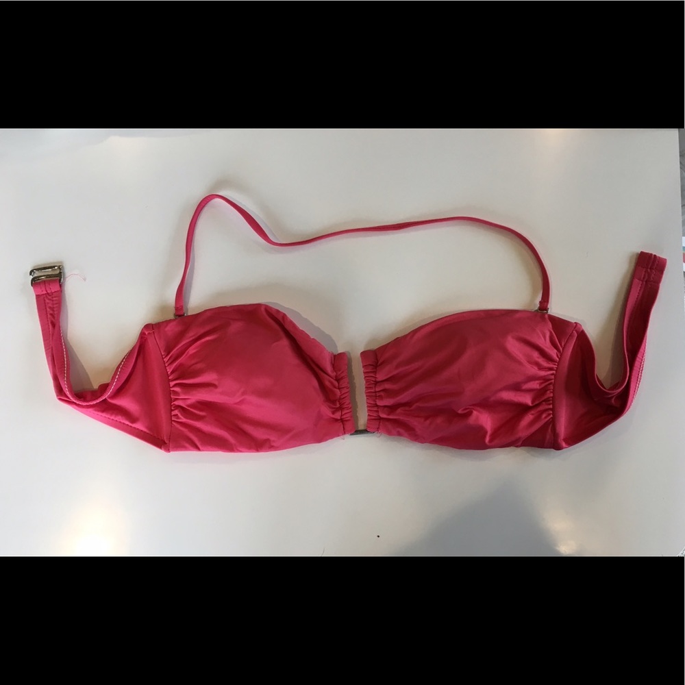 Pink bikini top