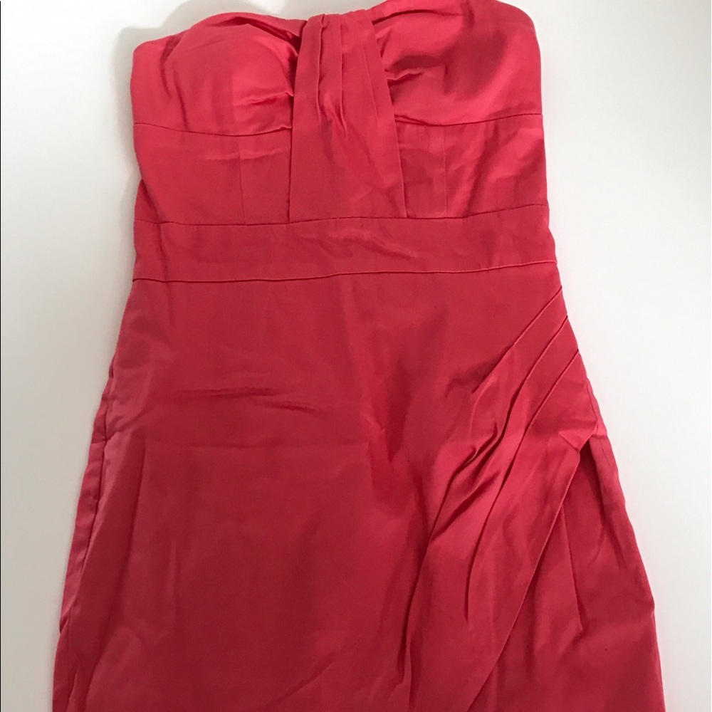 Charlotte Russe coral strapless short dress