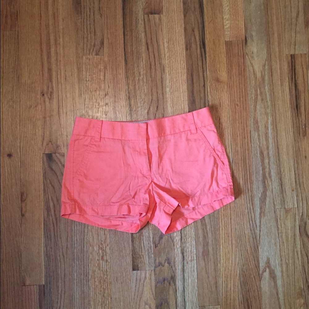 JCrew Broken-In Chinos in Bright Coral