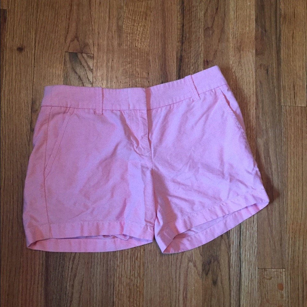 JCrew Chinos in pink linen