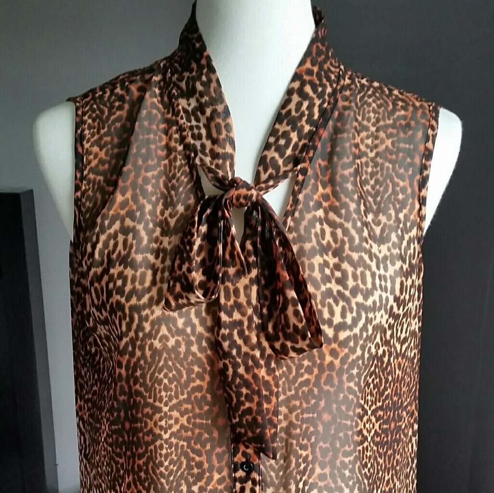 Bar lll cheetah print blouse